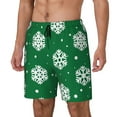 thumbnail image 2 of Daiia Snowflake Mens Swim Trunks Swim Shorts Quick Dry Swim Shorts with Mesh Lining Pockets-Medium, 2 of 9