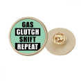 thumbnail image 1 of Intercambiador de gas Broche de oro metálico circular, 1 of 3