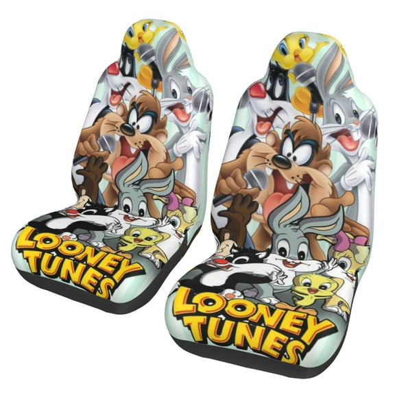 Daffy Duck Car Seat Cover Colorful Print Front Seat Covers 2 Packs, Vehicle Seat Protector Covers Accessories Fit Most Auto Cars Sedan Truck SUV Van