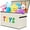 Large Beige, variant on VICTORICH Foldable Toy Box Chest for Kids, 32gal Sturdy Fabric Storage Bin with Lid for Toys, Blankets and Clothes, Black