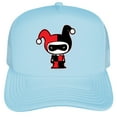 thumbnail image 2 of Batman Harley Quinn Cute Chibi Character Foam Snapback Trucker Hat - Unisex for Men and Women, 2 of 5