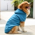 thumbnail image 3 of Shengshi Pet Dog Hoodies Sweaters Winter Clothes with Hat And Pocket Costume Windproof Apparel for Small Medium Large Dog Lake blue, 3 of 7