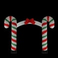 thumbnail image 2 of Northlight 10' Red and White Prelit Candy Cane Lane Christmas Archway Outdoor Decoration, 2 of 2