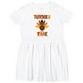 thumbnail image 3 of Inktastic Thanksgiving Turkey Time Girls Toddler Dress, 3 of 5