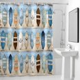 thumbnail image 4 of Nautical Anchor Paddle Fabric Shower Curtain Retro Oil Painting Washable Shower Curtains for Bathroom, Waterproof Bath Curtain with Hooks Home Decor 36x72in, 4 of 8