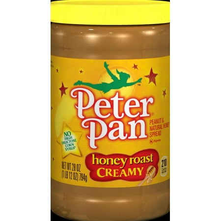 Peter Pan Honey Roast Creamy Peanut & Natural Honey Spread, 28 Ounce