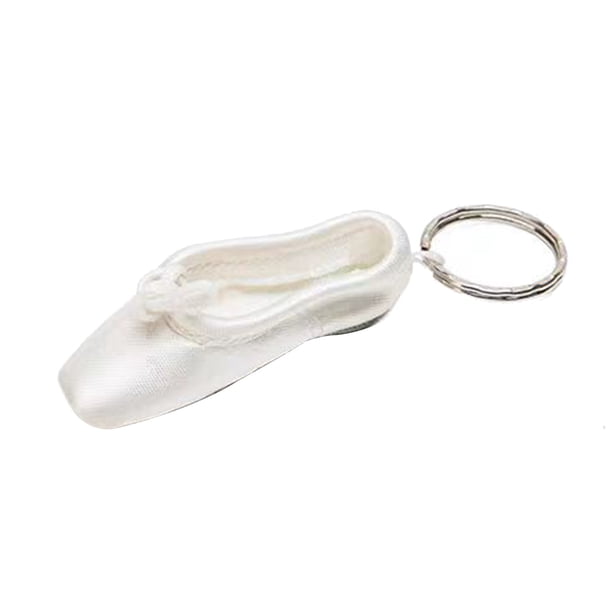 Llavero con colgante de minizapatilla de punta hecho a mano, accesorio para bailarines de ballet, regalo para amantes de la danza.