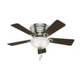 thumbnail image 1 of Hunter Fan Company 42-Inch Haskell Low Profile Plafonnier Ventilateur, Nickel Brossé, 1 of 5