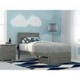 thumbnail image 1 of AFI Oxford Lit Simple en Bois Massif avec Tiroir de Pied avec Chargeur USB Gris, 1 of 6