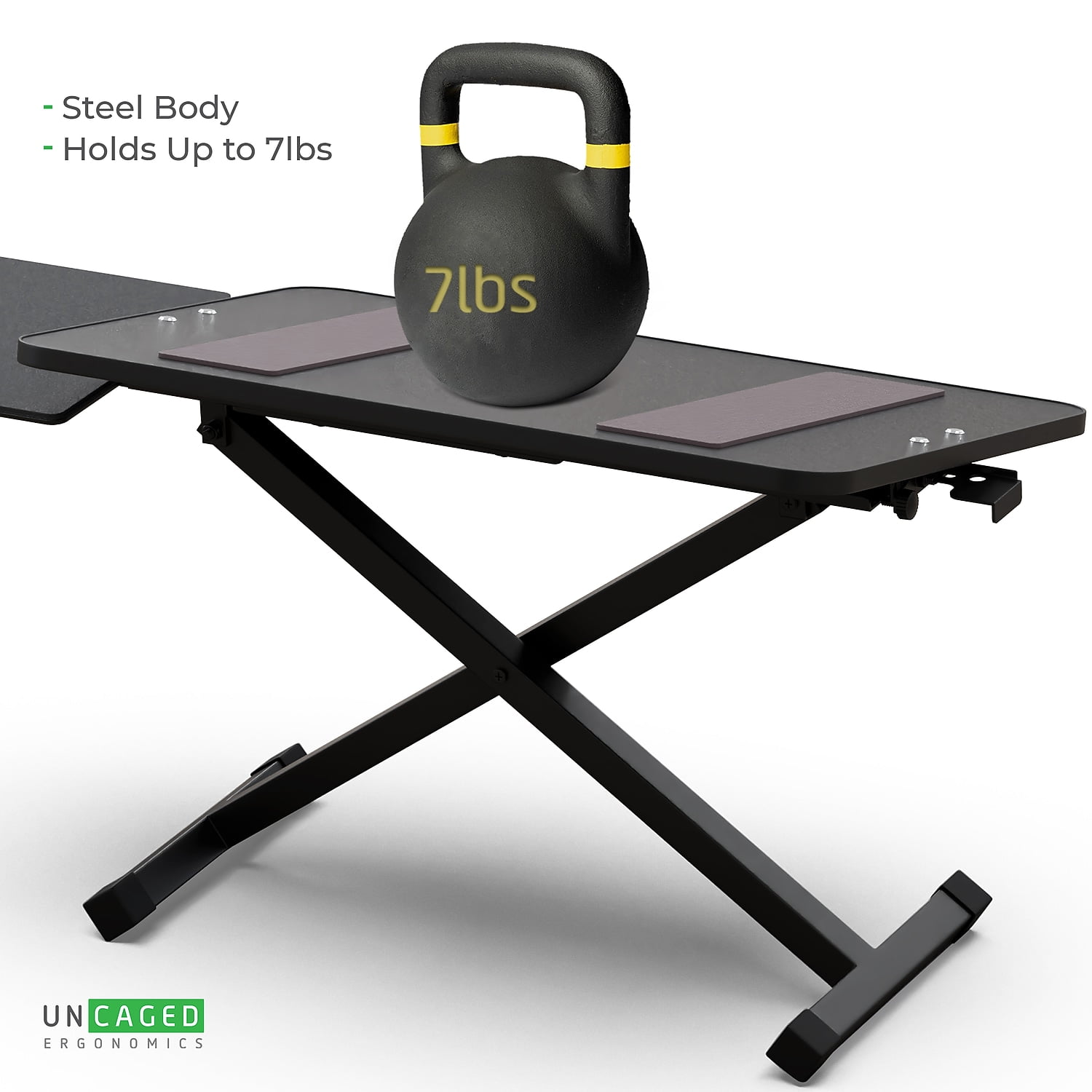 Adjustable Keyboard Stand for Desk – Height Adjustable Keyboard Riser with Negative Tilt for Ergonomic Typing Comfort, Wrist-Friendly Keyboard and Mouse Platform
