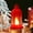 Red, variant on Usbinx Life Mini Lantern LED Night Light Portable Hexagon Oil Lamp Style Electronic Candle for Festival Home Table Decor Battery Powered