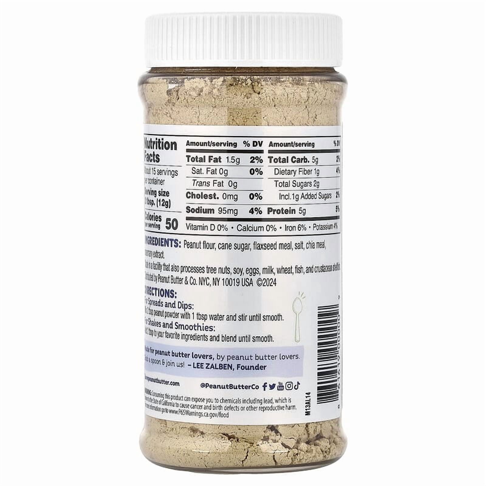 Peanut Butter & Co., Peanut Powder, Flax & Chia, 6.5 oz (184 g) Pack of 2
