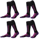 thumbnail image 1 of Calcetines Esquí Gruesos Y Cálidos para Invierno Medias Exteriores (mujeres) Color Morado 2 Uds., 1 of 2