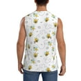 thumbnail image 4 of Daiia Bee Printed Men's Tank Tops,Casual Soft Sleeveless Gym Muscle Shirts Bodybuilding Tee-3X-Large, 4 of 8