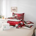 thumbnail image 6 of Manfei Happy Christmas 7-Piece Twin Bedding Sets,Cartoon Xmas Snowman Bedding Comforter Set,Red White Green Sheet Sets For Girls Teens,Ultra Soft Home Decor Reversible, 6 of 8