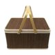 thumbnail image 1 of Contenedor De Cesta Tejida De Bambú Con Asa Plegable Para Frutas, Pan De Pastel, 1 of 9
