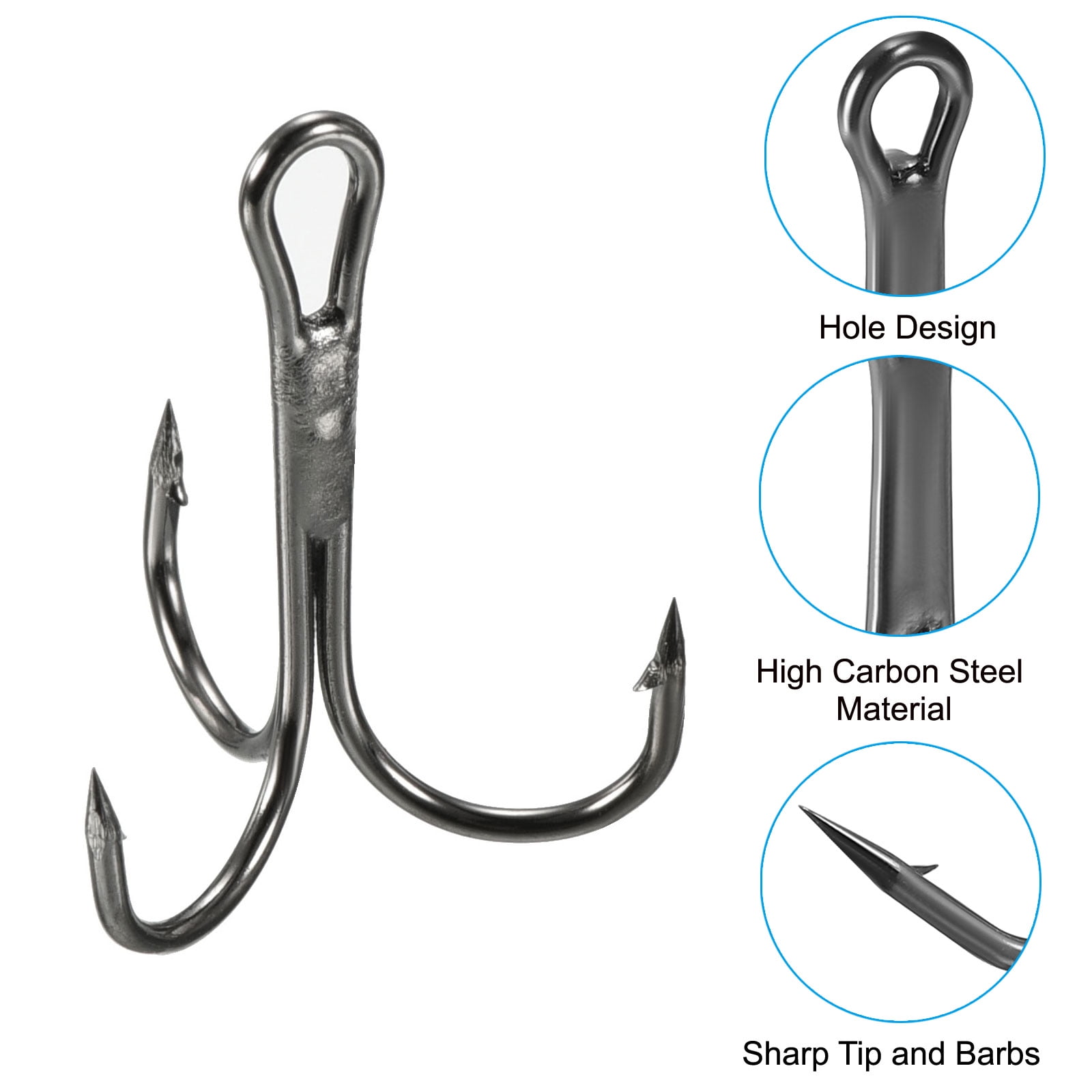 Fishing Treble Hooks Dough Bait Treble Hooks For Fishing - 18-36pcs, High Carbon Steel, Sharp Barbed Hooks With Spring For Catfish, Bass, Trout - Freshwater & Saltwater Bass Trout Freshwater Saltwater Hooks Fishing Treble Hooks Dough Bait Treble Hooks For Fishing - 18-36pcs, High Carbon Steel, Sharp Barbed Hooks With Spring For Catfish, Bass, Trout - Freshwater & Saltwater Bass Trout Freshwater Saltwater Hooks