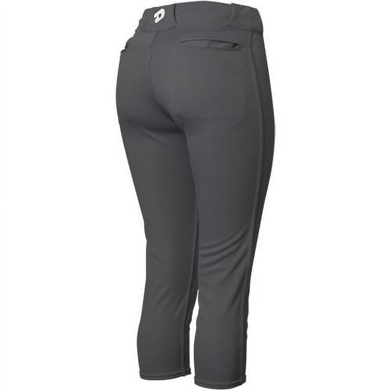Demarini Women's Fierce Belted Fastpitch Softball Pants Charcoal M
