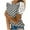 Gray, variant on Womens Summer Short Sleeve Shirts Crew Neck Lace Polka Dot Tops Trendy Casual Comfy Beach Vacation Blouses