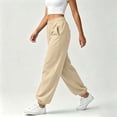 thumbnail image 6 of Viadha Sweatpants for Women Casual Fall Winter Clothes 2026 Baggy Jogger Sweatpants Closed Cinch Lounge Plus Size Sweat Pants with Pockets, 6 of 10