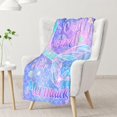 thumbnail image 2 of LHSHID Mermaid Tail Blanket Gifts Cute Throw Blanket for Grils Soft Fuzzy Blankets for Couch & Sofa 50x60in, 2 of 6