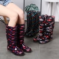thumbnail image 4 of YUEHUA Womens Rain Boots Long Casual Fashion Outdoor Hiking Walking Gardening Waterproof Anti- Shoes Comfortable Insole Light Rain Shoes Outdoor Garden Shoes, 4 of 8