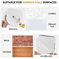 thumbnail image 4 of 1.1 Inch Diameter Tension Closet Rods for Hanging Clothes 32-48 Inch, Adjustable Pole Closet to Hang Clothes, Heavy Duty Closet bar for Wardrobes with No Drilling Holder, Matte Black, 4 of 7