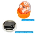 thumbnail image 5 of Waterproof Shower Clock Mini Bathroom Mirror Wall Clocks with Suction Cup, Orange, 5 of 7