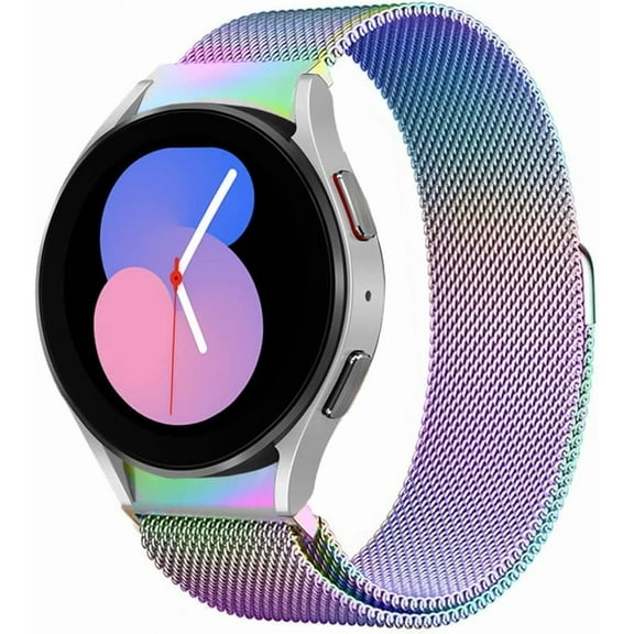 KOMI Bands for Samsung Galaxy Watch 6/5/4/7/FE Band 40mm 44mm/Classic 47mm 43mm 46mm 42mm Women/Men,Magnetic Loop Strap for Samsung Galaxy watch 5 Pro band 45mm,No Gap Metal Mesh Correa Wristband
