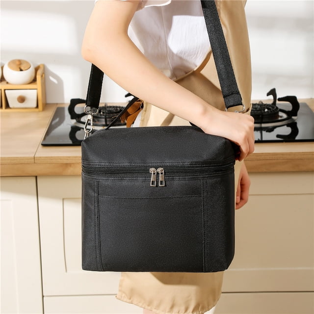 Xihbxyly Bolsa de Almuerzo de Pana, Aislamiento Grueso, Impermeable y a Prueba de Fugas, Nevera Portátil para Picnic, Diseño Moderno, para Uso En La Oficina o Al Aire Libre, Tamaño 23 X 14 X 23 Cm