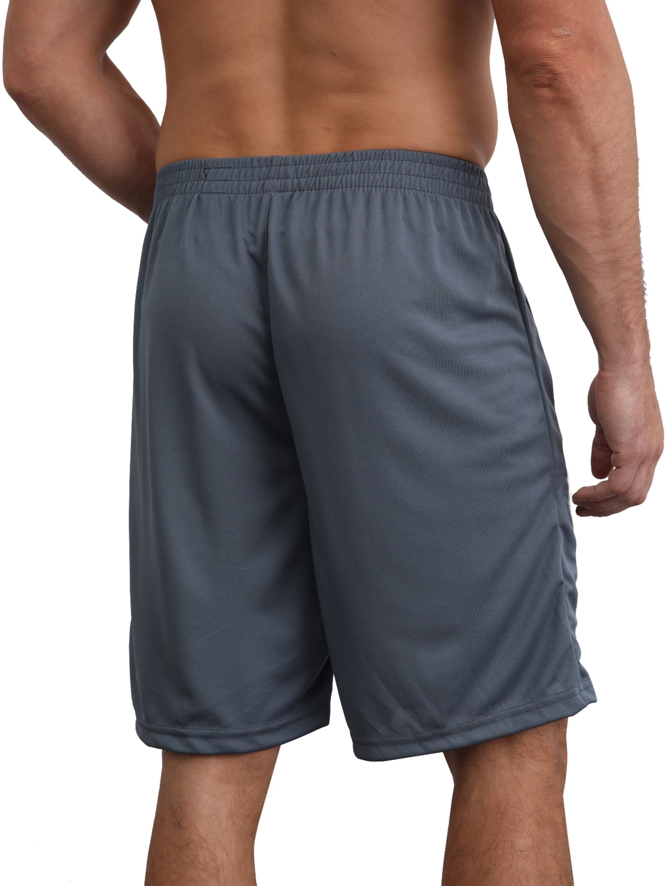 5 Piece Men's Mesh Athletic Short Set with Zipper Pockets Performance Workout Shorts for Basketball Soccer Badminton Sports Training Running,Size S-3XL