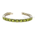 thumbnail image 5 of Natural Peridot bracelet, Peridot jewelry, August Birthstone, Sterling silver, Silver jewelry, Silver bracelet, 925 silver, Bracelet for wedding anniversary, Christmas Gift, Women Bracelet Bangle, 5 of 5