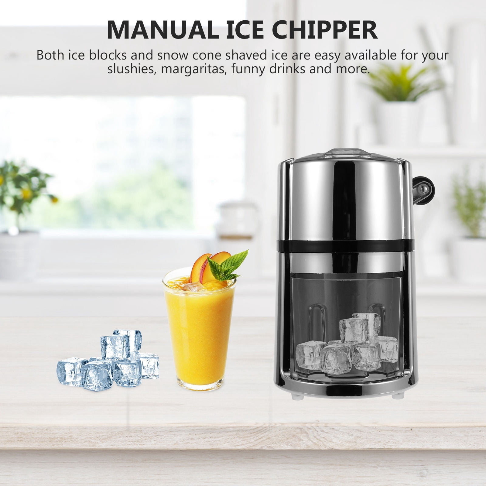 GARVALON 1 Set Portable Crushed Ice Maker for Adults 9.4x5.5in