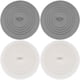 thumbnail image 1 of GAXIRE 4 tapones de bañera planos, redondos, para desagüe de lavabo, atrapapelos, selladores de desagüe de ducha., 1 of 5