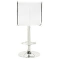 thumbnail image 2 of Best Master Swivel Bar Stool with Crystal and Tufted Look in White (Set of 2), 2 of 4