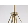 thumbnail image 5 of Nuvo Lighting Easton 3 Light Pendant Burnished Brass Finish White Linen Shade - Burnished Brass, 5 of 16