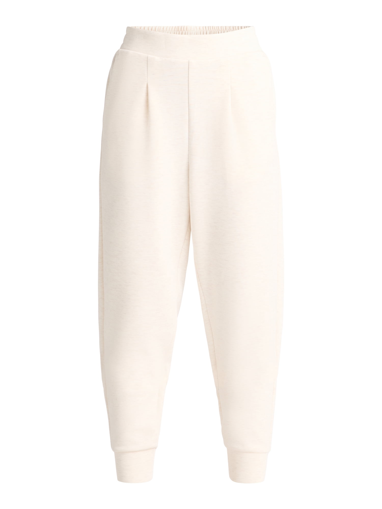Avia Women's and Women's Plus ScubaKnit Pleat Joggers with Pockets, Size XS-4X