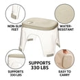 thumbnail image 2 of Tabouret de Douche en Acrylique Imperméable - Repose-Pieds de Douche Transparent pour Raser les Jambes, Marchepied d'Angle pour l'Intérieur de la Douche, 2 of 8