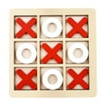 thumbnail image 4 of Juego de mesa tres en raya, juego de mesa, juego de mesa familiar, bloques de mesa rojo y blanco, 4 of 9