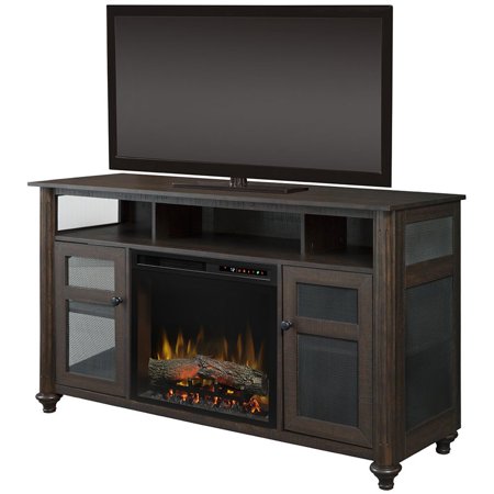 Dimplex Xavier Media Console Electric Fireplace With Logs