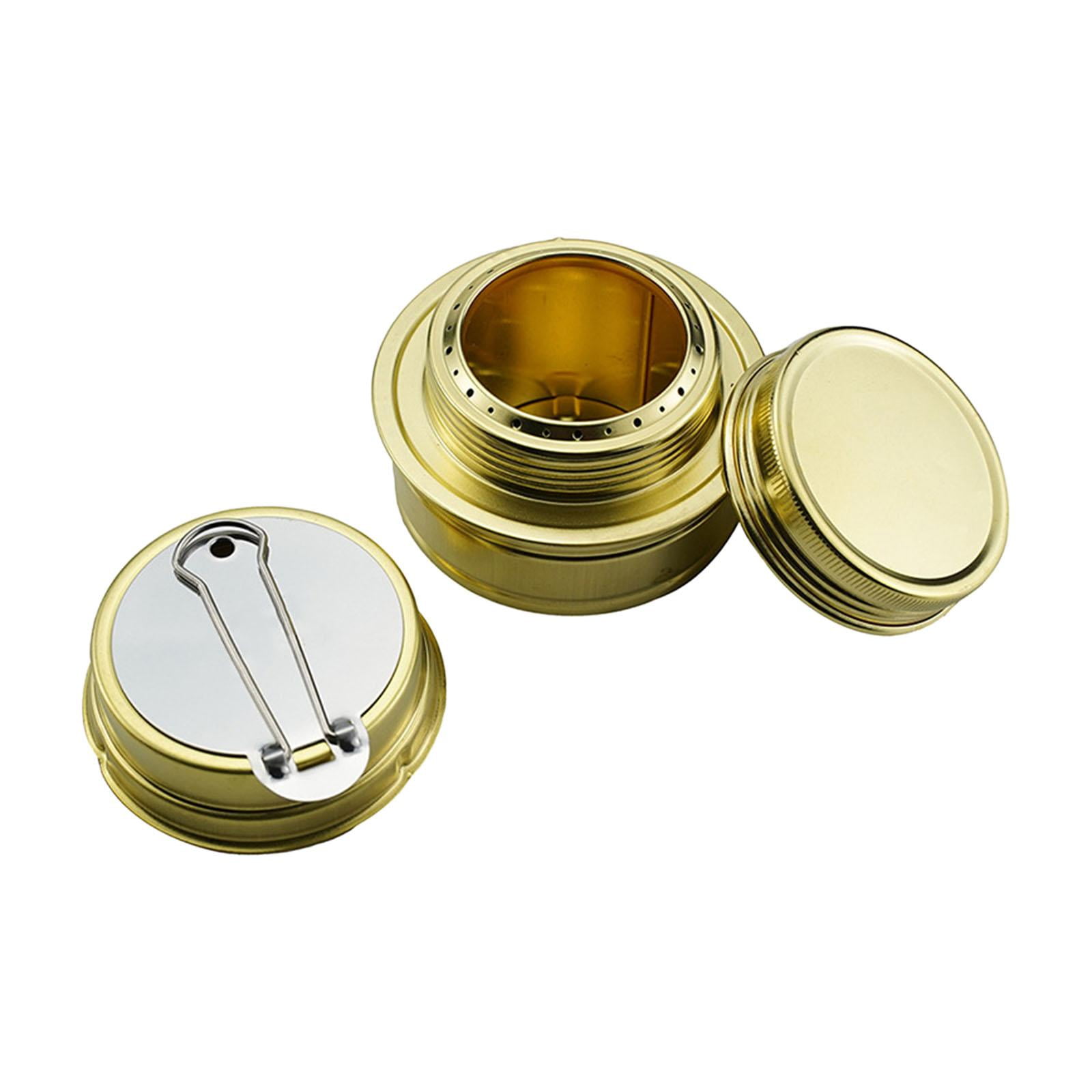 Colaxi Alcohol Stove Backpacking Stove Brass Compact Durable
