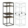 thumbnail image 5 of Furinno Moretti Modern Lifestyle Stackable Shelf, 2-Tier, Columbia Walnut, 5 of 5