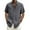 Dark Gray, variant on EQWLJWE Mens Linen Short Sleeve Button Down Shirt Spread Collar Casual Solid Plain T-Shirts