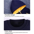 thumbnail image 2 of Sonducket 3 unids/set fiesta viaje niños abrigo camiseta pantalones cremallera chaqueta pantalones ropa Kit ropa regalo de cumpleaños conjuntos de ropa Azul marino 130cm, 2 of 6