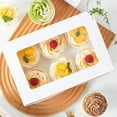 thumbnail image 3 of 20 recipientes para cupcakes con ventana e inserciones, 6 soportes para cupcakes, 3 of 7