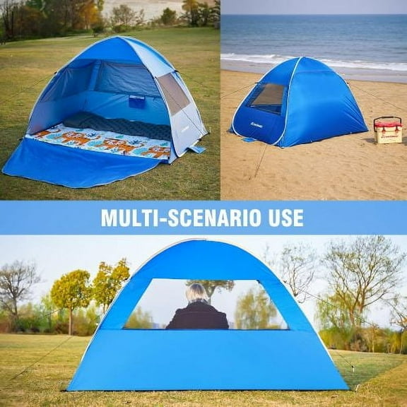 Taoruifang Portable Beach Tent, 3/4 Person, Blue