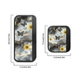 thumbnail image 5 of SEANATIVE 6Pcs Refrigerator Door Handle Covers Water-Resistant Neoprene Anti-Slip Protector Gloves for Fridge, Microwave, Kitchen Cabinet, Dishwasher, Marble Sunflower Love Butterfly Black Gray, 5 of 7