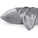 thumbnail image 1 of Funda de Almohada de Satén Sedoso para Cabello y Piel Queen - Gris Oscuro, Paquete de 2 50*76 CM - Juego de 2 con Cierre de Sobre, Similar a las Fundas de Almohada de Seda, 1 of 5
