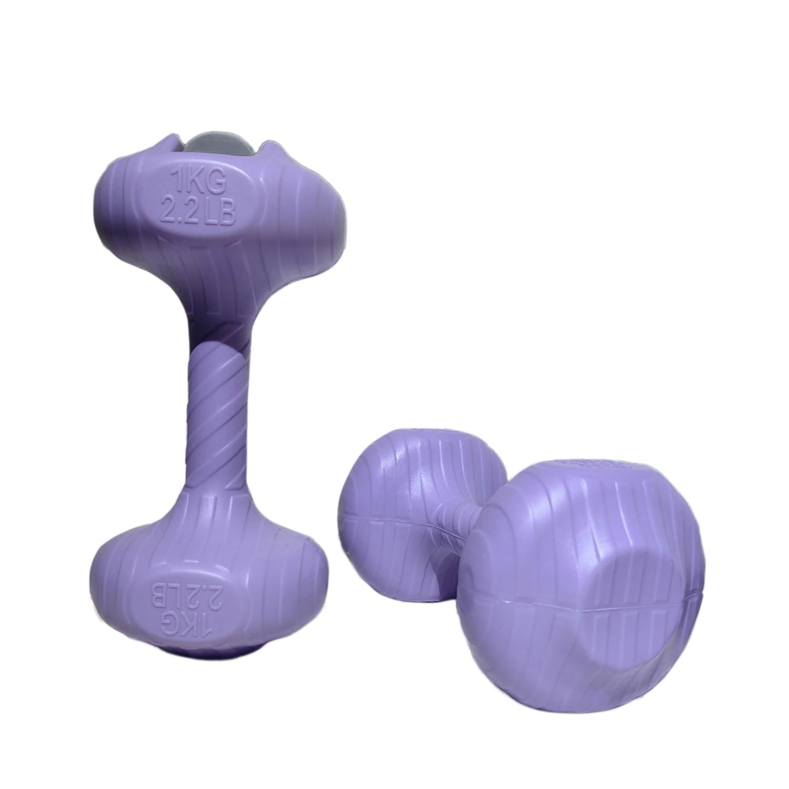 2 Pieces Portable Water Dumbbell Adjustable Weight Leakproof Fitness Equipment for Kids Home Gym