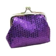 thumbnail image 1 of HLONK Mode Femmes Paillettes Boucle Mini Porte-Monnaie Pochette Portefeuille Pratique Sac, 1 of 8